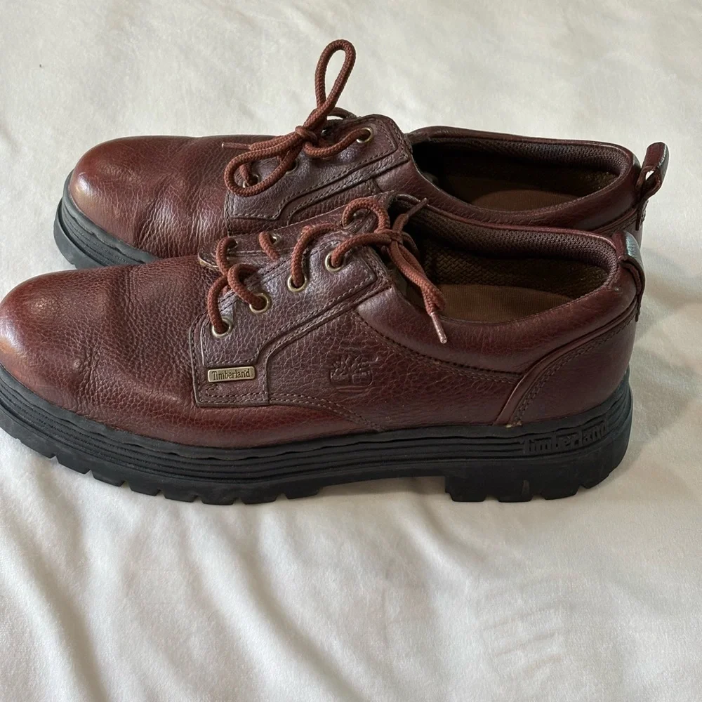 Timberland Brown Leather Oxford Work Shoes‎ – Men’s Size 12